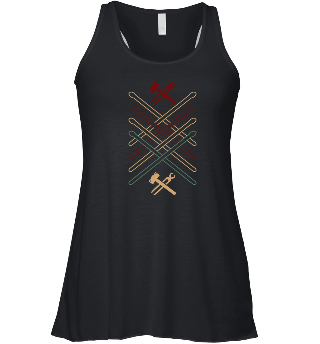 Blacksmith Amboss Metal Hammer Zange Liebe Women's Flowy Tank Top