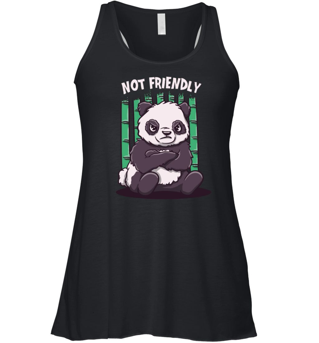Not Friendly Funny Sarcastic Humor Sarcasm Introve Women's Flowy Tank Top