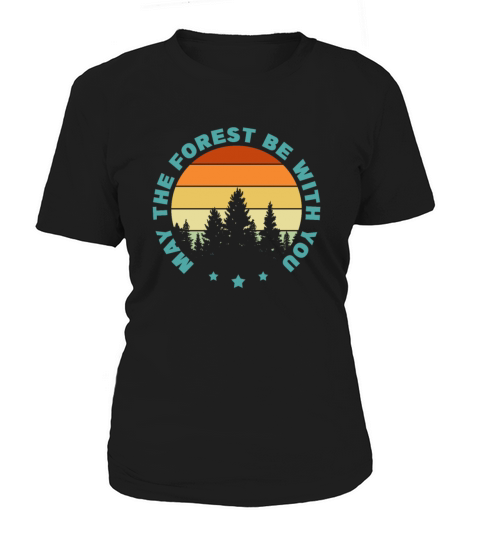 May The Forest Be With You Retro Vintage Women's T-Shirt