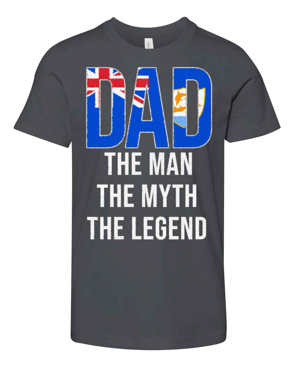 Anguilla Dad Fathers Day Youth Unisex Jersey Tee