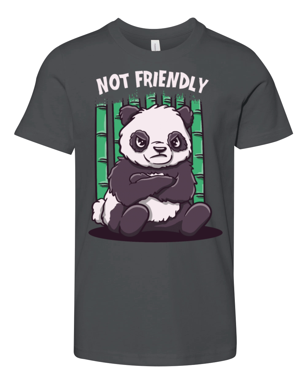 Not Friendly Funny Sarcastic Humor Sarcasm Introve Youth Unisex Jersey Tee