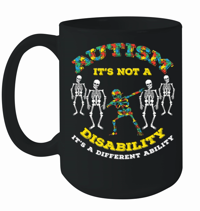 Different Ability Puzzle Colorful Autism Awareness Ceramic Mug