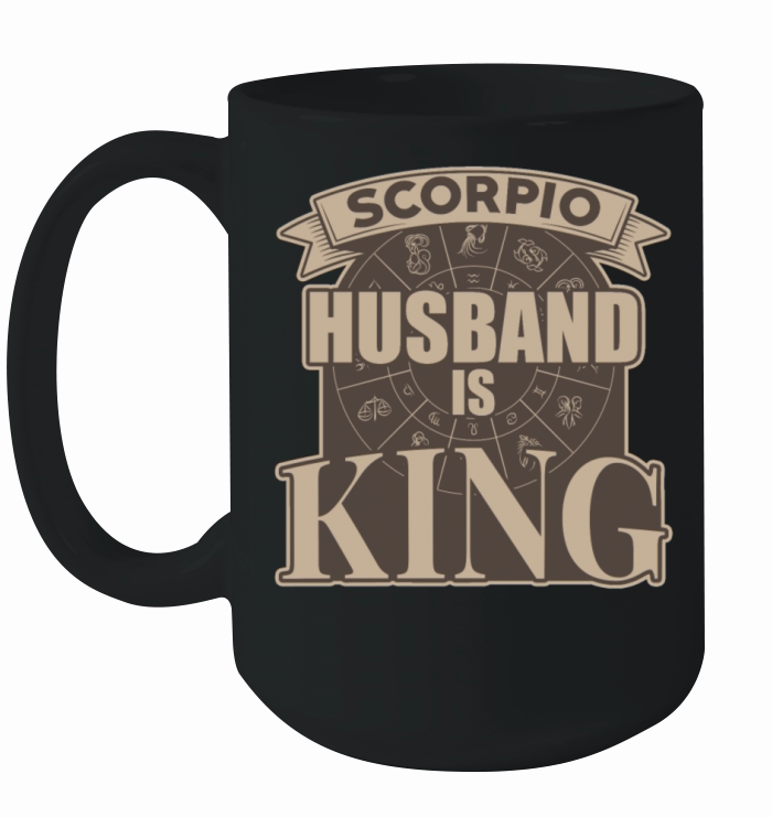 Scorpio Husband is King Ceramic Mug