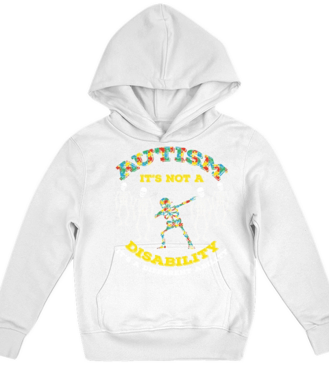 Different Ability Puzzle Colorful Autism Awareness Kids Hoodie