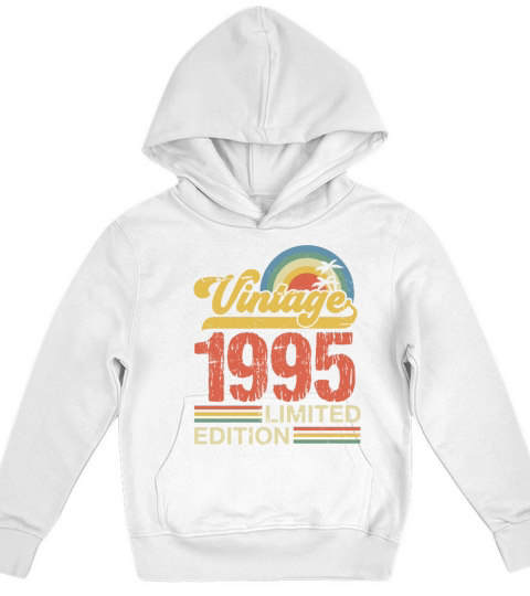 Retro Vintage 1995 Limited Edition Kids Hoodie