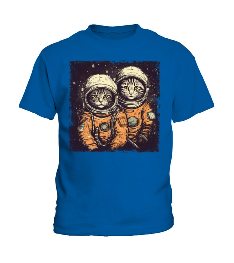 Two Astronaut Cats Kids T-Shirt