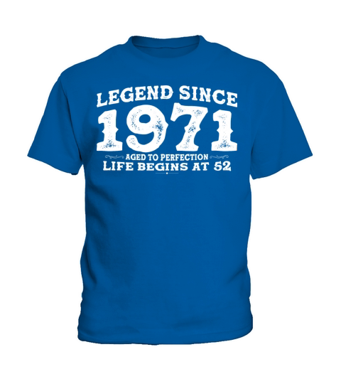 Vintage 1971 Shirt for Men Women 52 Year Old 52nd Kids T-Shirt