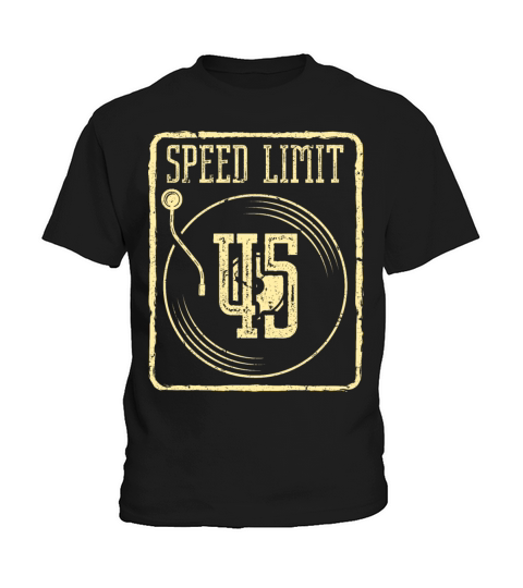 Vinyl Record Collector Funny Speedlimit LP Record Kids T-Shirt