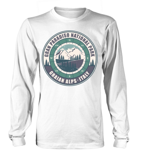 Gran Paradiso National Park Italy Vintage Hiking Long sleeved Unisex