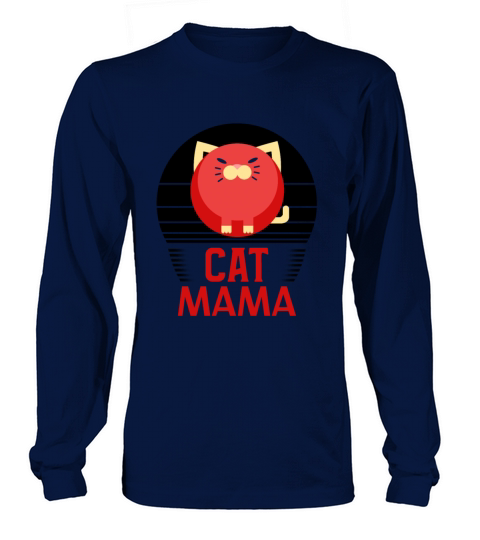 Womens Vintage Cat Mom Shirt 80s Style Cat Lady Long sleeved Unisex