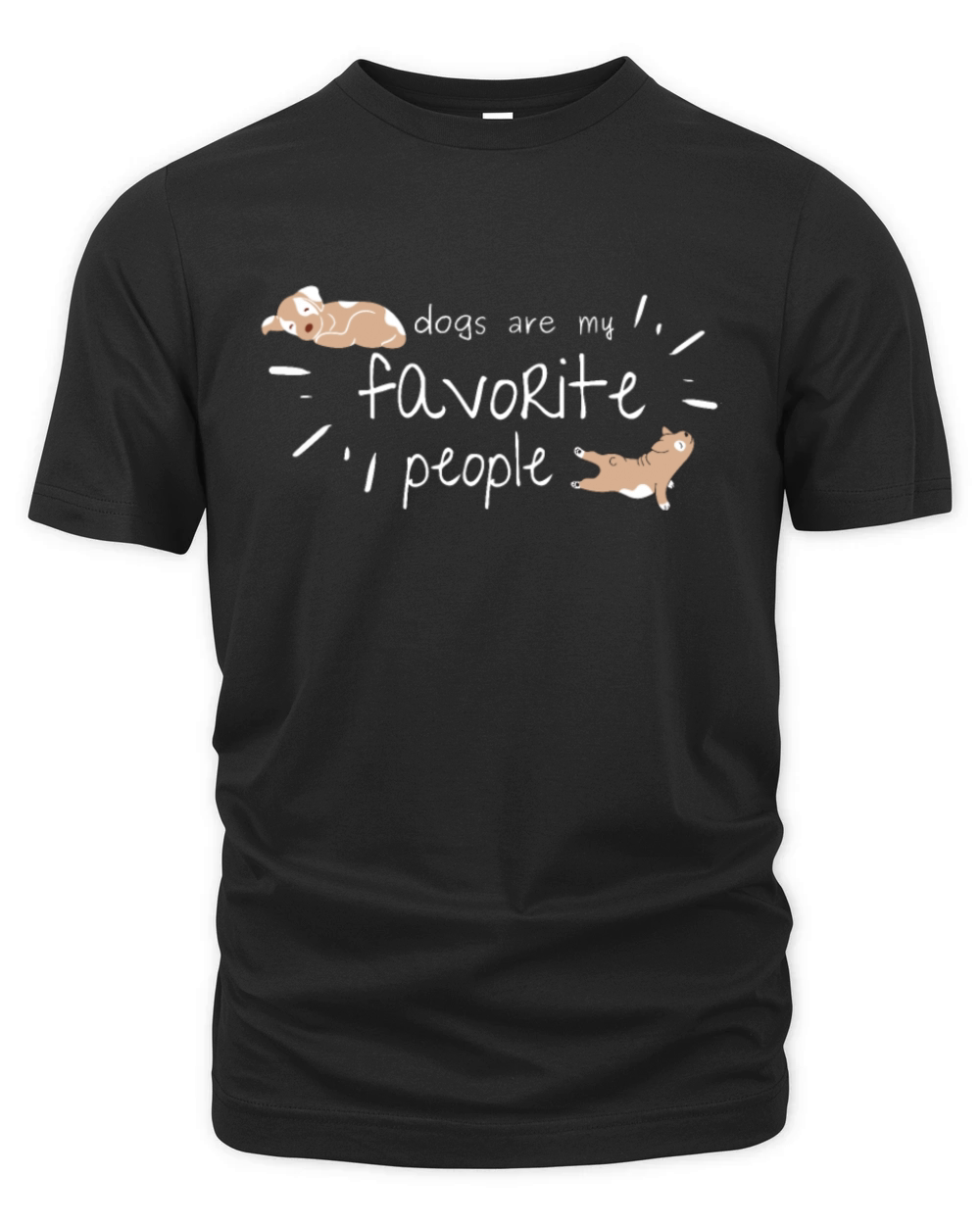 Dogs Are My Favorite People Organic Unisex T-shirt