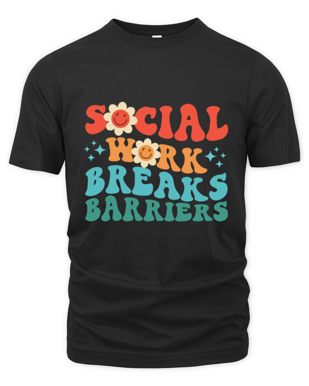 Social Work Breaks Barriers Organic Unisex T-shirt