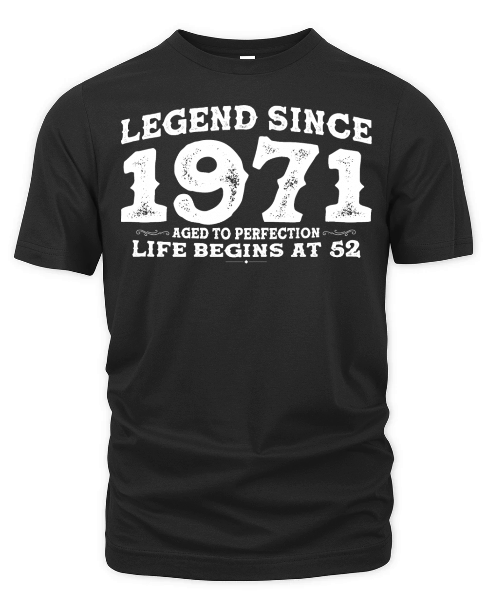 Vintage 1971 Shirt for Men Women 52 Year Old 52nd Organic Unisex T-shirt
