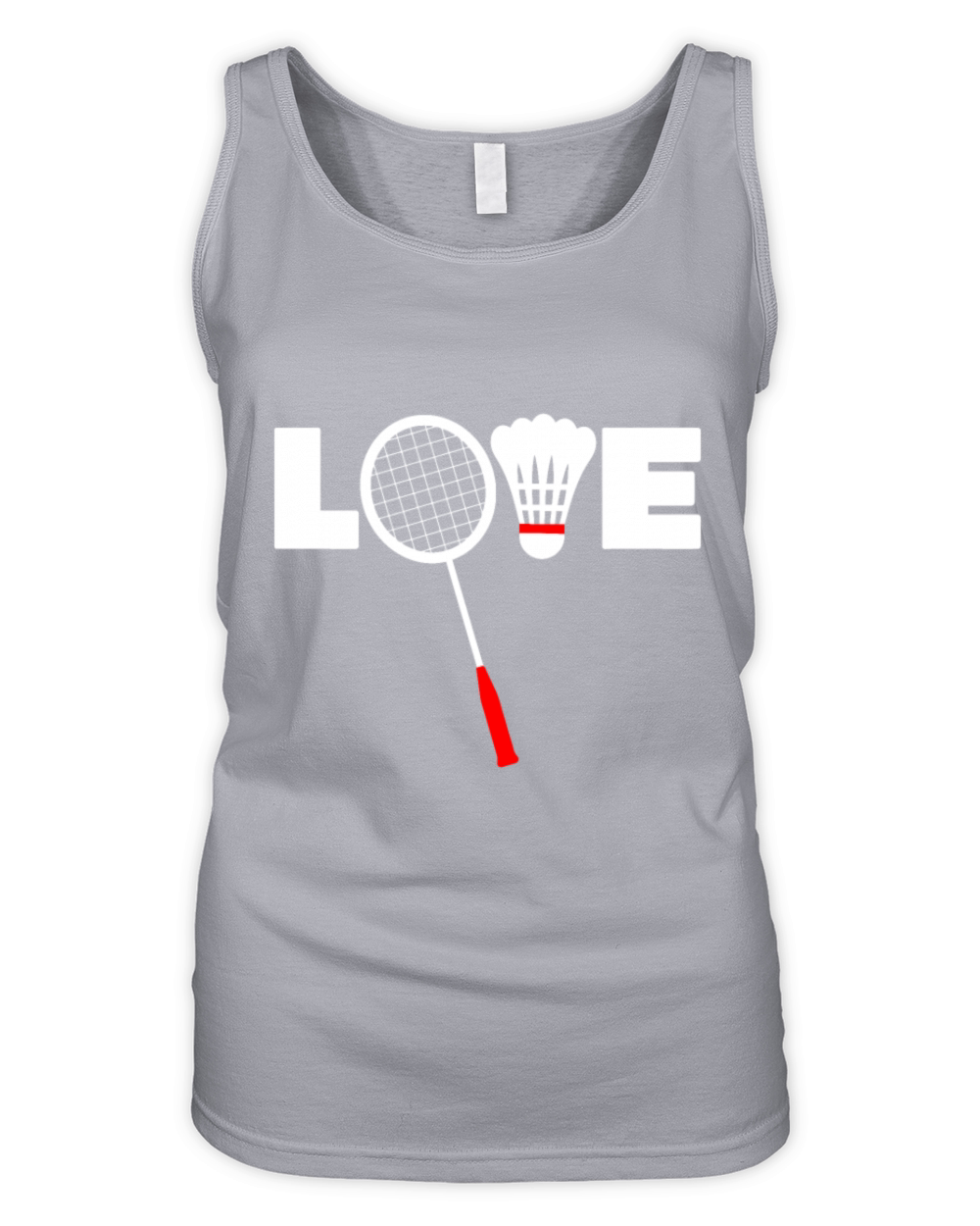 Badminton T-shirt - LOVE T-Shirtamerican badminton Organic Women's Tank Top