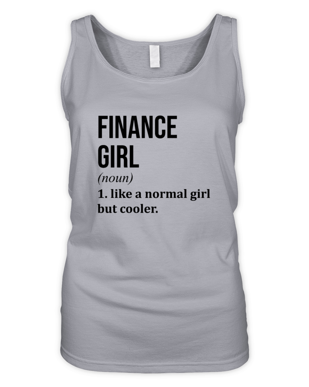 Finance Girl Funny Saying Organic Women's Tank Top