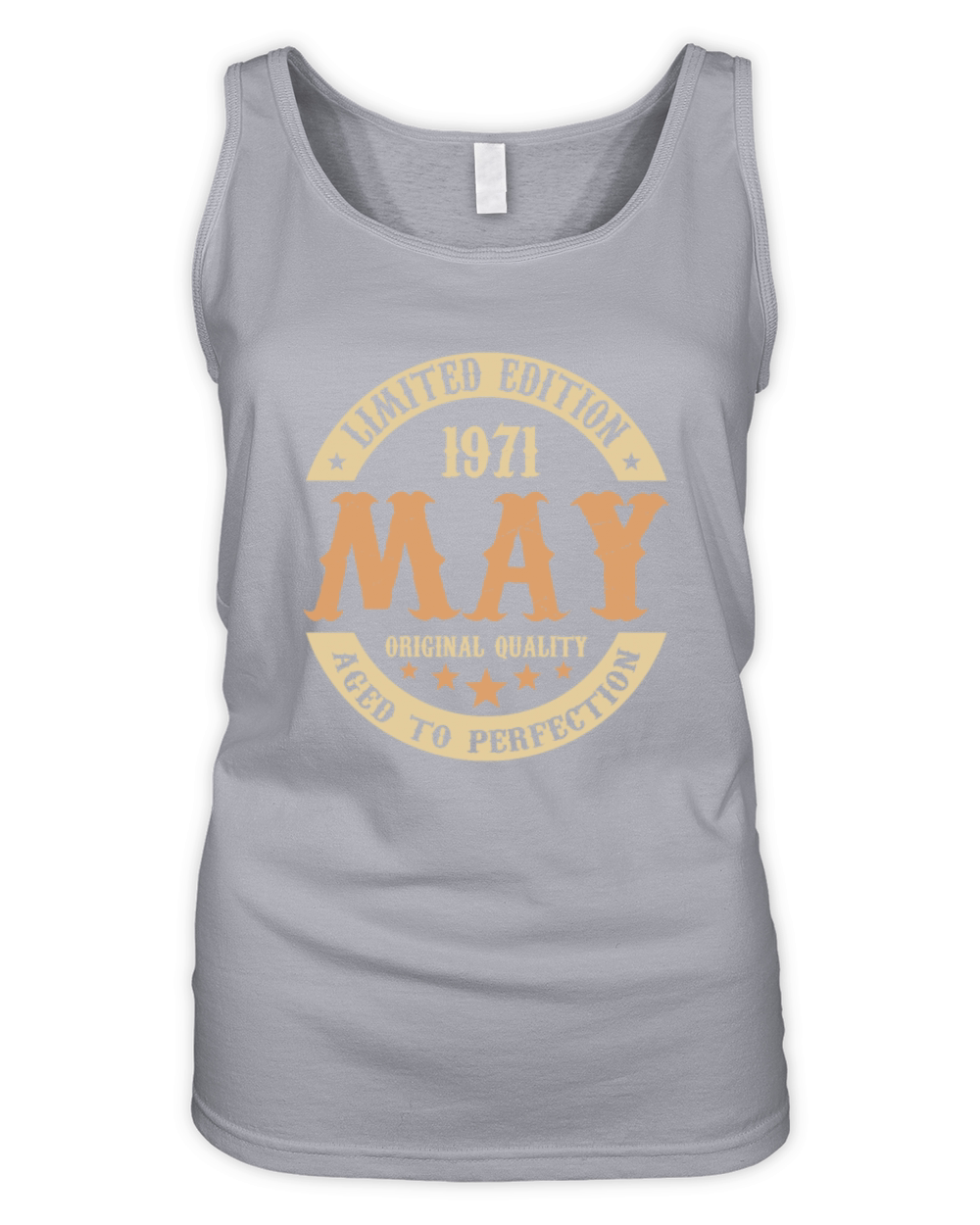 May 1971 Vintage Birthday Present Organic Women's Tank Top