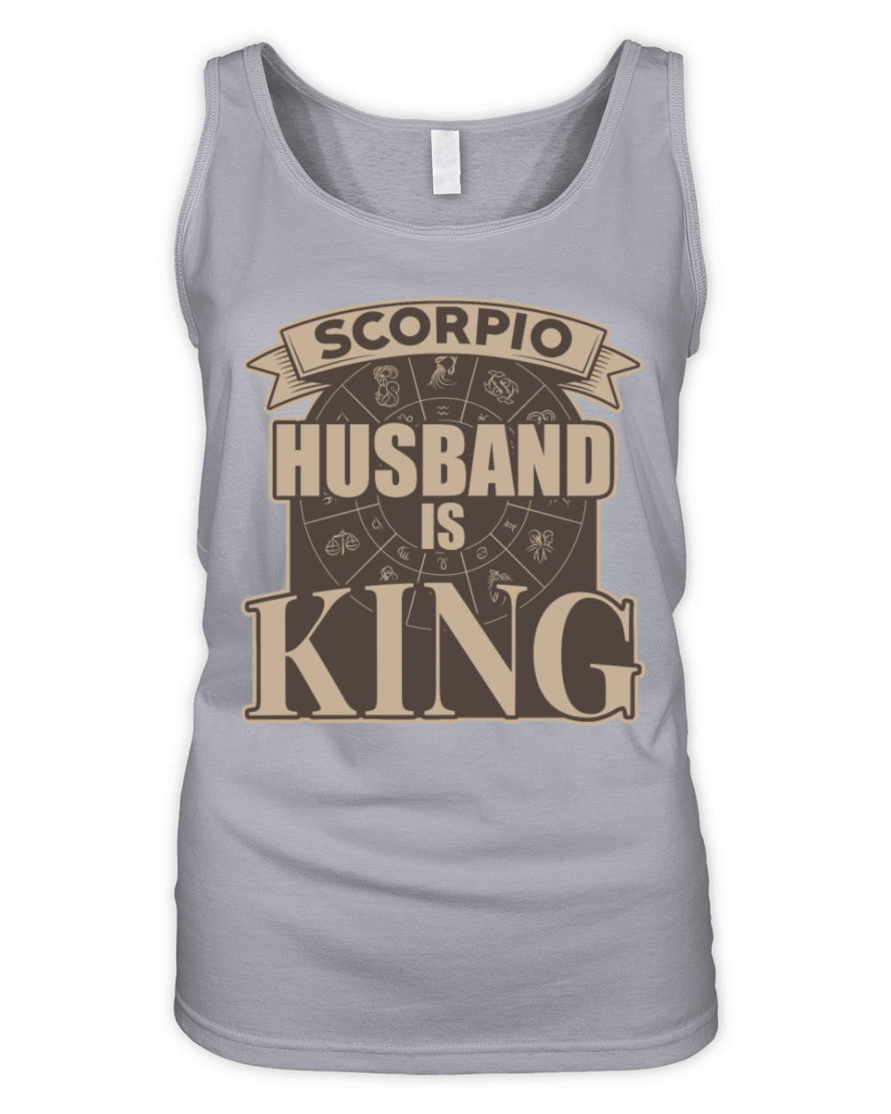 Scorpio Husband is King Organic Women's Tank Top