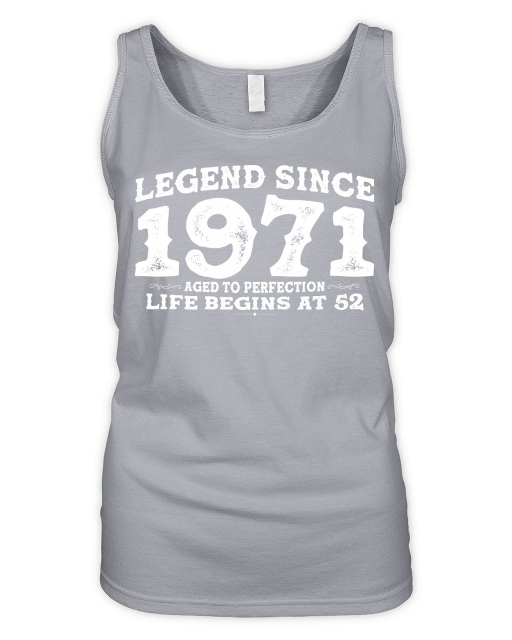 Vintage 1971 Shirt for Men Women 52 Year Old 52nd Organic Women's Tank Top