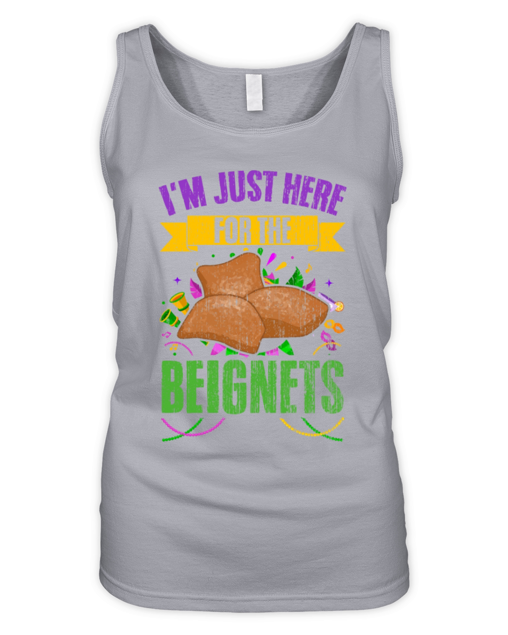 Vintage Im Just Here For The Beignets For A Organic Women's Tank Top
