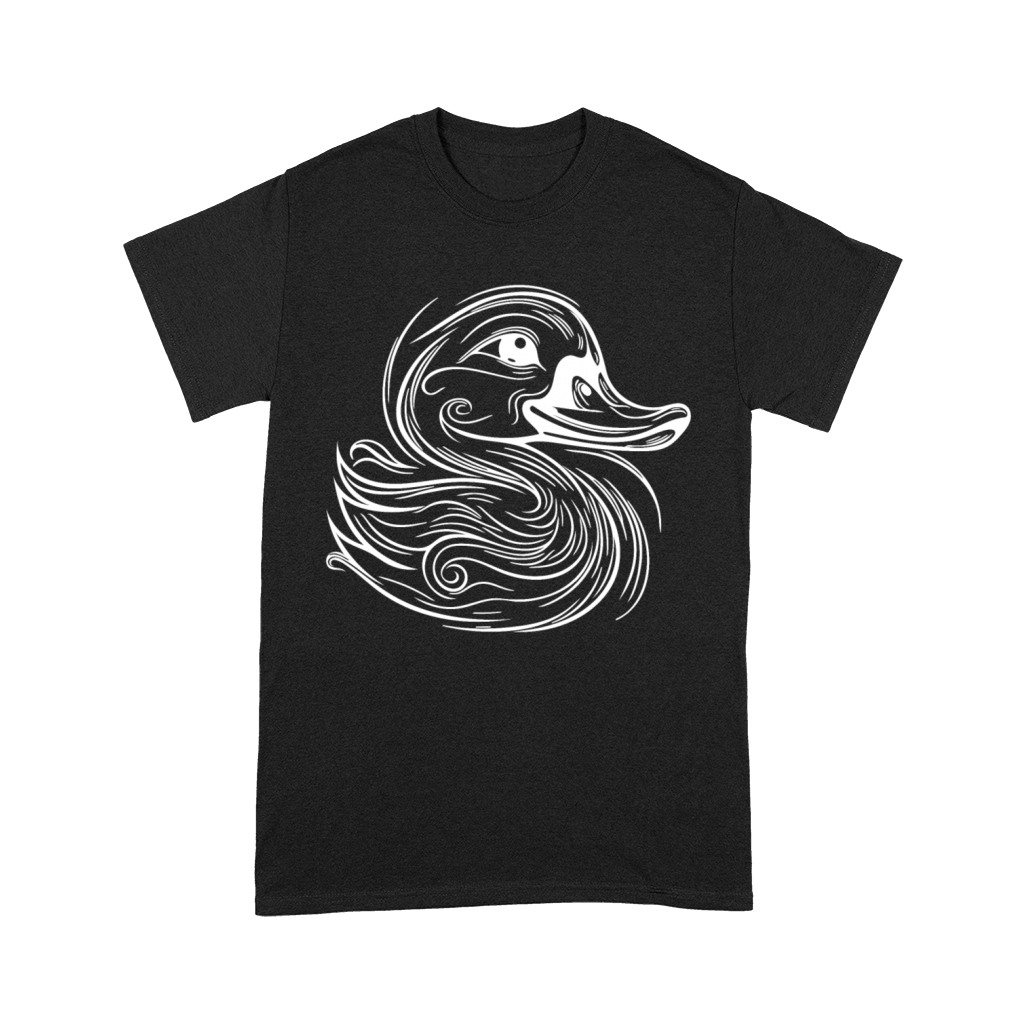 Vintage Tattoo Lines Duck With Big Beak Premium T-shirt