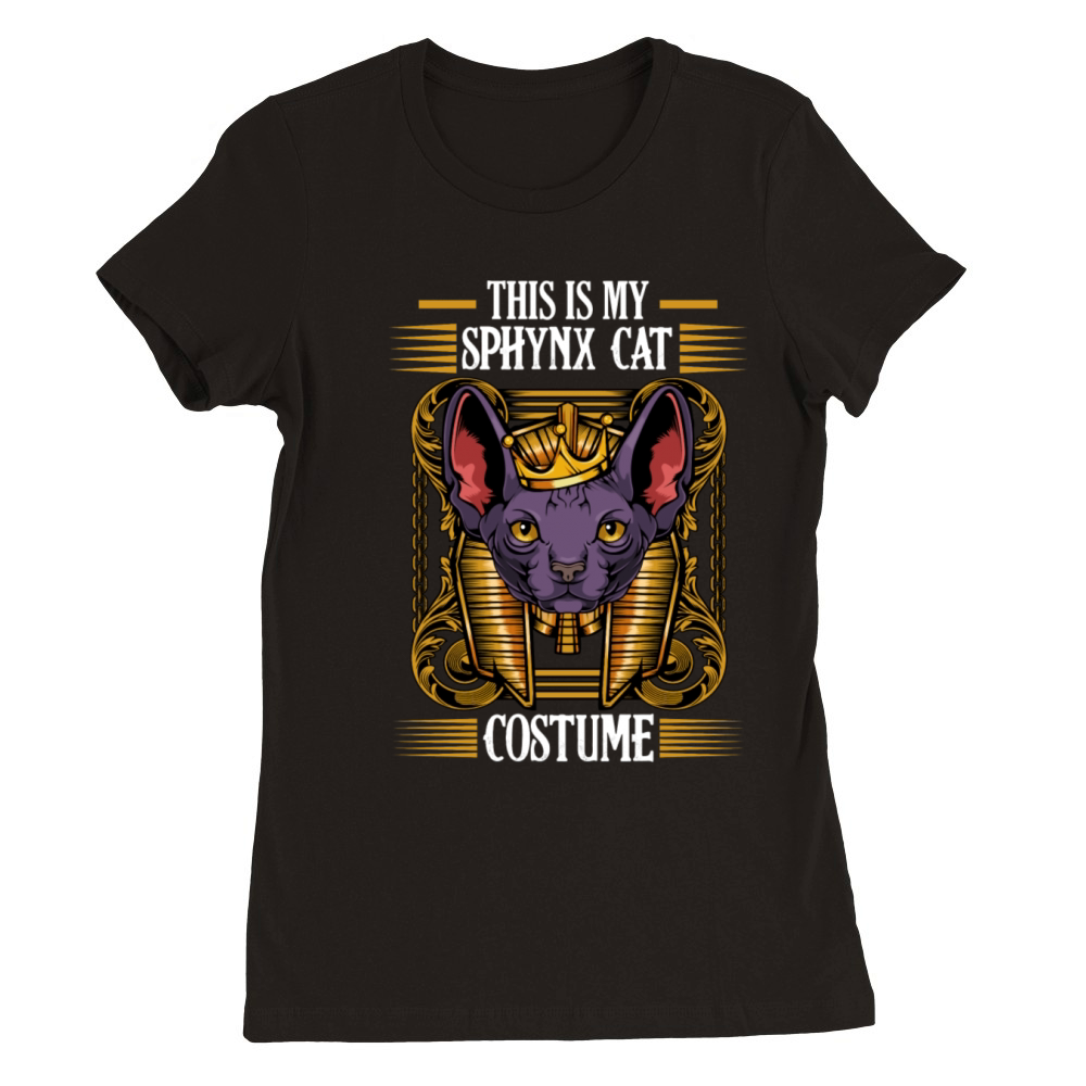 Sphynx Cat This Is My Sphynx Cat Costume Funny Cat Premium Womens Crewneck T-shirt
