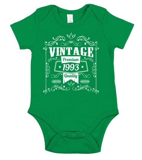 1993 Birthday 30th Birthday Vintage Sayings Short Sleeve Baby One-Piece