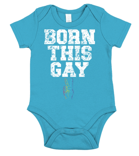 Born This Gay Sexual Diversity Gay Pride LGBTQ Short Sleeve Baby One-Piece