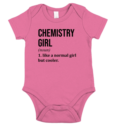 Chemistry Girl Funny Saying Short Sleeve Baby One-Piece