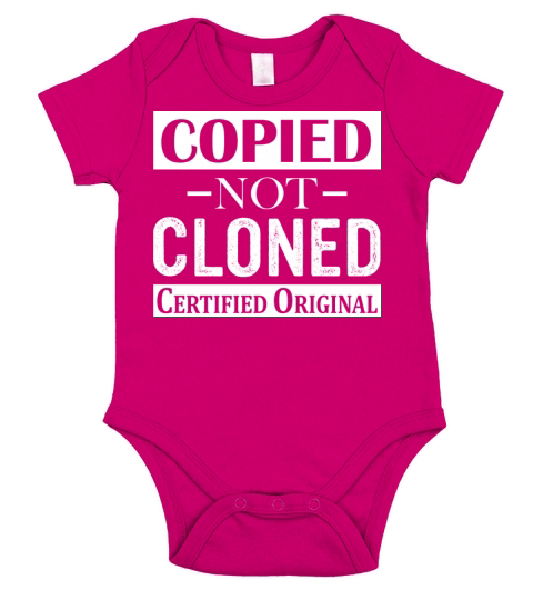Copied Not Cloned Certified Original Short Sleeve Baby One-Piece