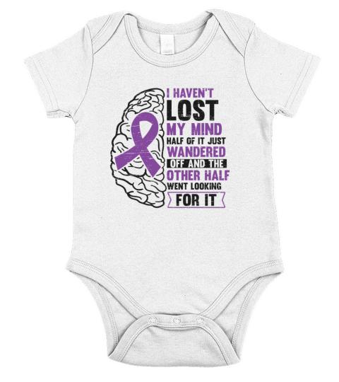 Epilepsy Purple Ribbon Epileptic Epilepsy Short Sleeve Baby One-Piece