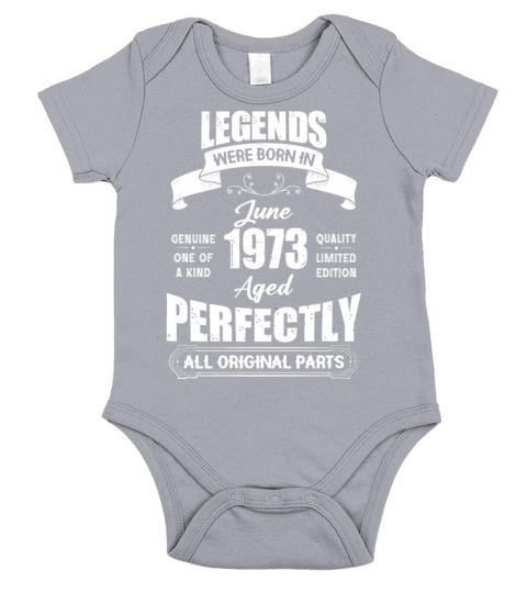 Legends Were Born In June 1960 Birthday Short Sleeve Baby One-Piece