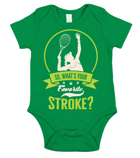 So What s Your Favorite Stroke Tennis Short Sleeve Baby One-Piece