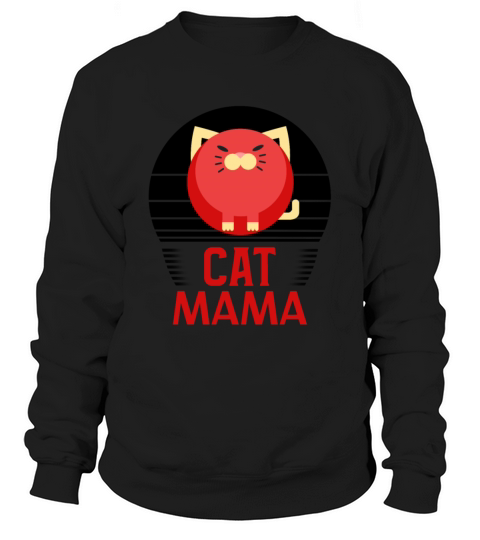 Womens Vintage Cat Mom Shirt 80s Style Cat Lady Sweatshirt Unisex
