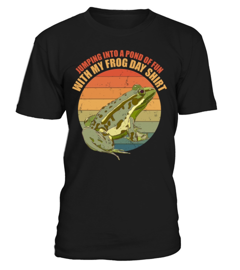 Retro Toad Pond Of Fun Vintage Frog Day T-Shirt Unisex