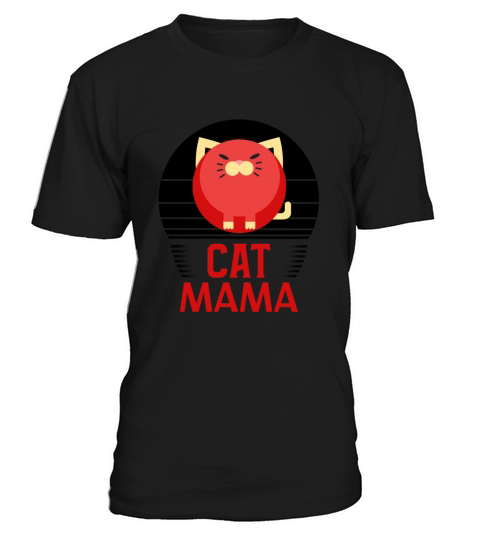 Womens Vintage Cat Mom Shirt 80s Style Cat Lady T-Shirt Unisex