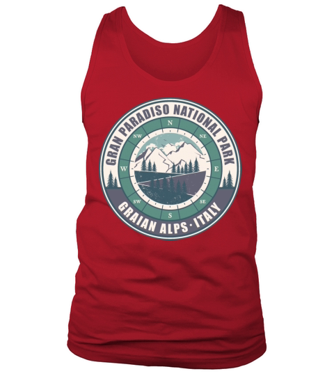Gran Paradiso National Park Italy Vintage Hiking Tank Top Unisex