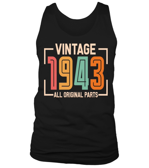 Vintage 1943 All Original Parts Tank Top Unisex