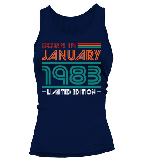 40th birthday january 1983 born in 1983 Tank top Woman