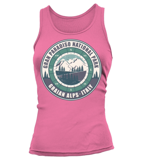 Gran Paradiso National Park Italy Vintage Hiking Tank top Woman