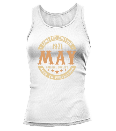 May 1971 Vintage Birthday Present Tank top Woman