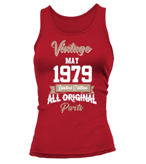 May 1979 Vintage Birthday Present Tank top Woman