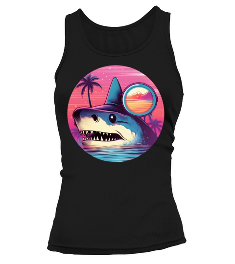 Retro Vintage Shark Lovers Style Tank top Woman