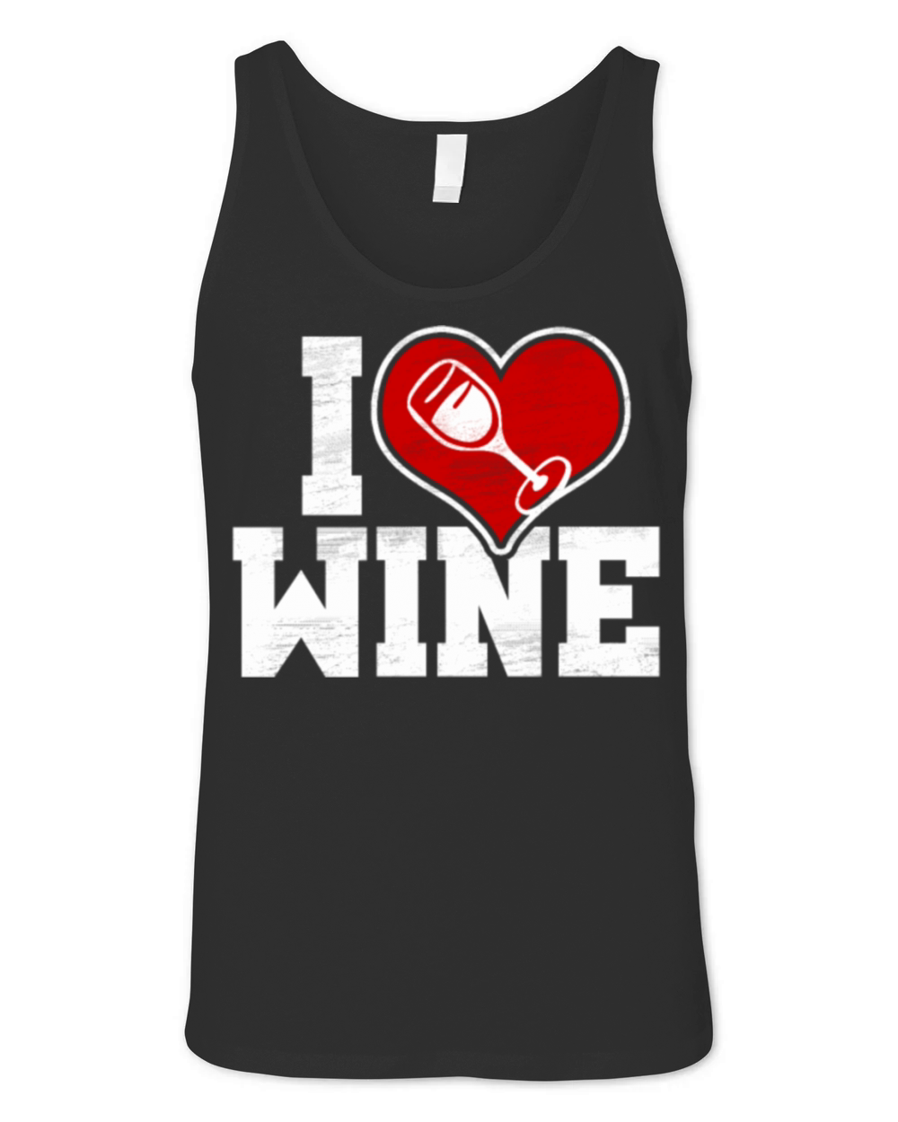 I Love Wine Unisex Jersey Tank