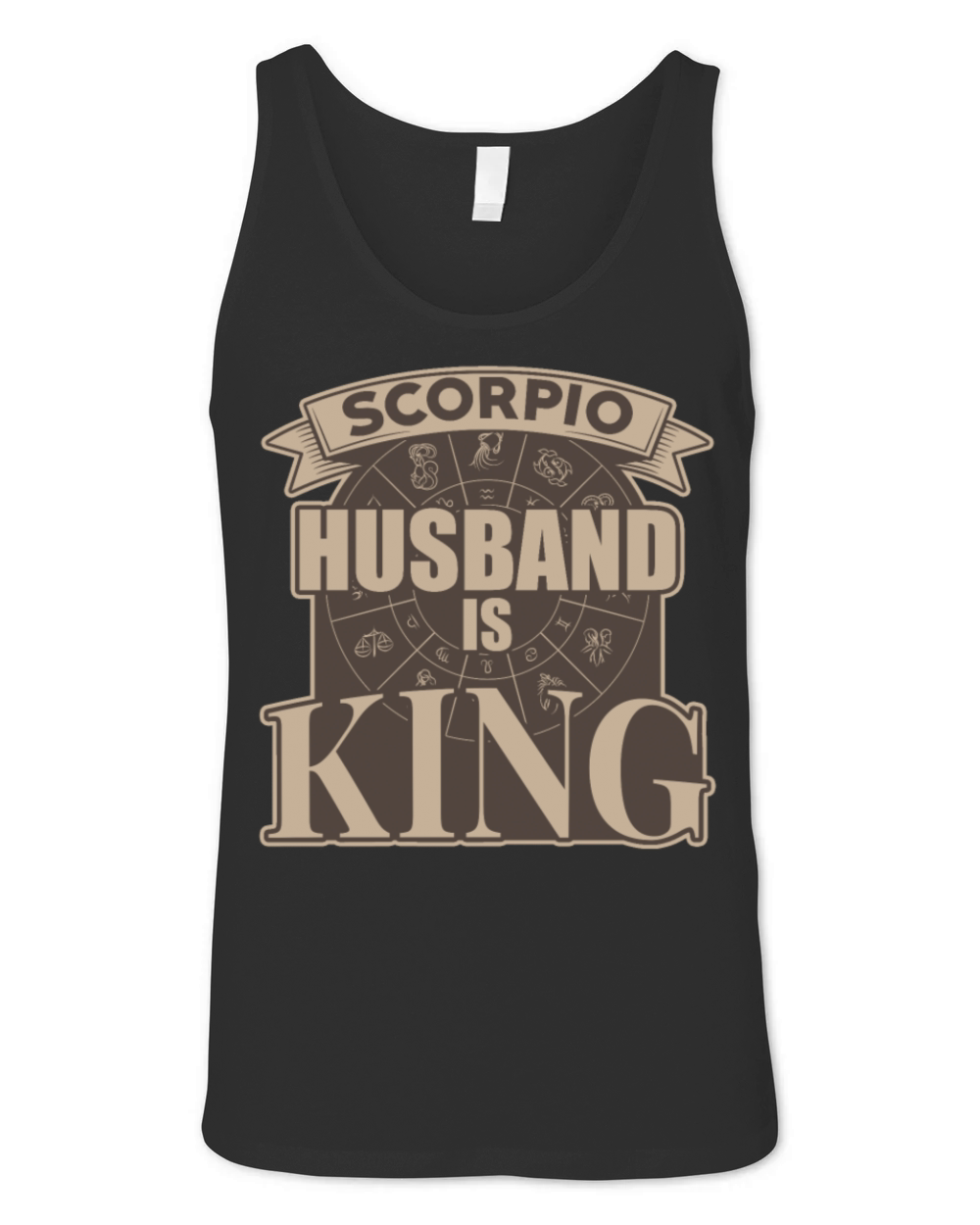 Scorpio Husband is King Unisex Jersey Tank