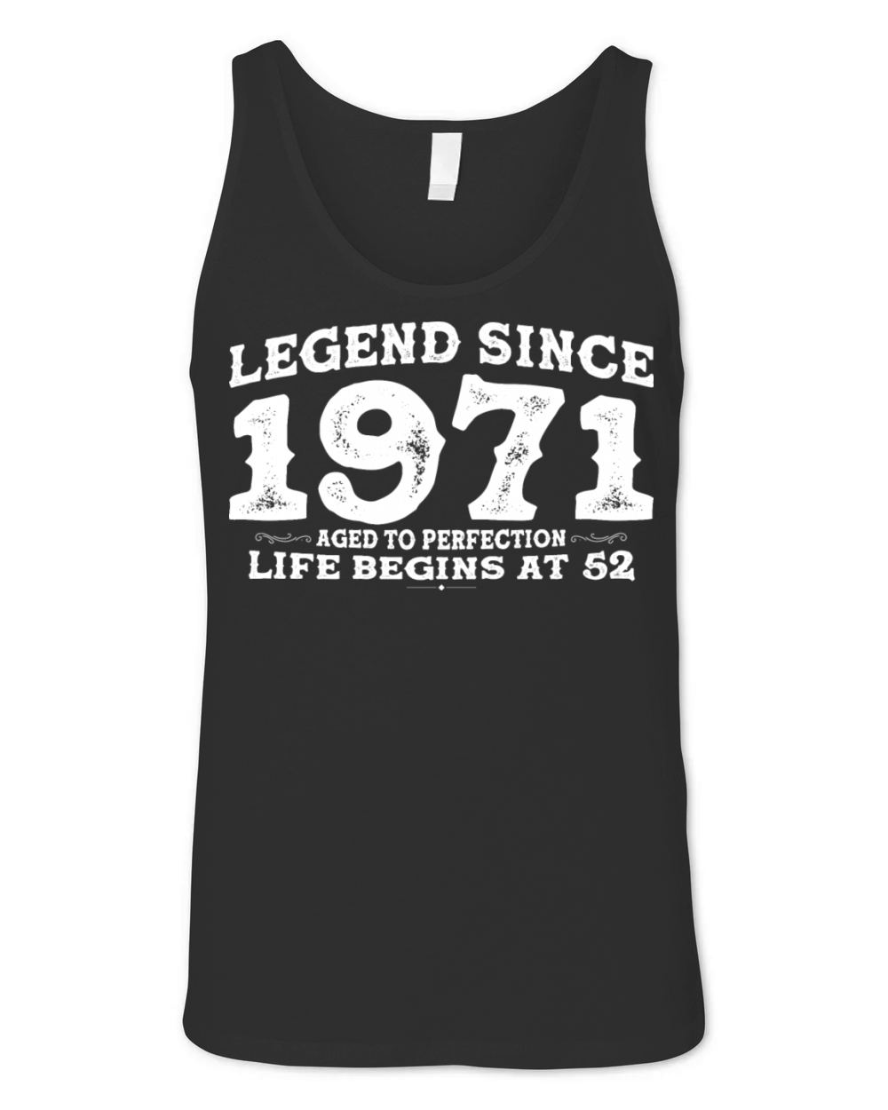 Vintage 1971 Shirt for Men Women 52 Year Old 52nd Unisex Jersey Tank