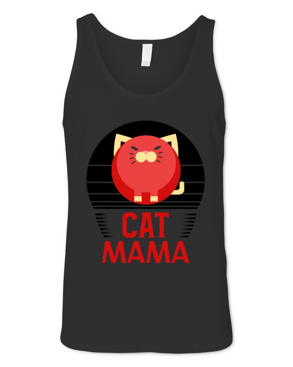 Womens Vintage Cat Mom Shirt 80s Style Cat Lady Unisex Jersey Tank