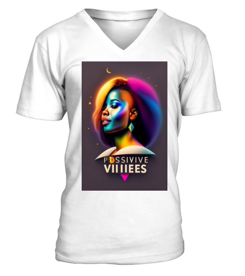 Positive Vibes V-Neck T-shirt
