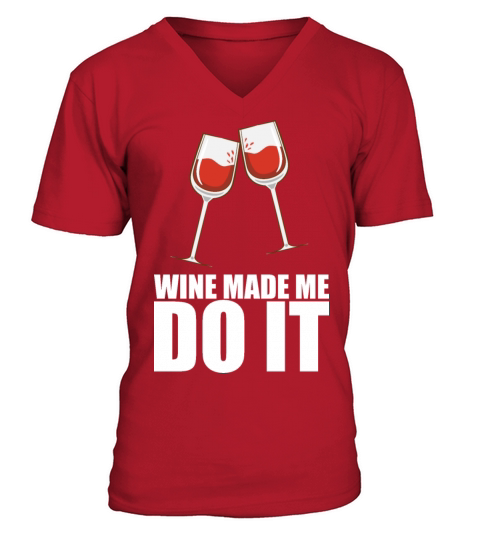 Wine Alcohol V-Neck T-shirt