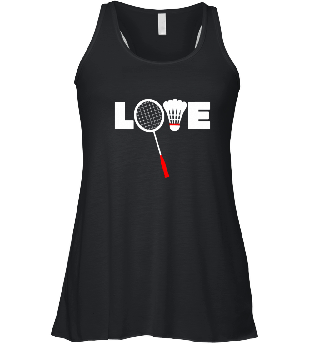 Badminton T-shirt - LOVE T-Shirtamerican badminton Women's Flowy Tank Top