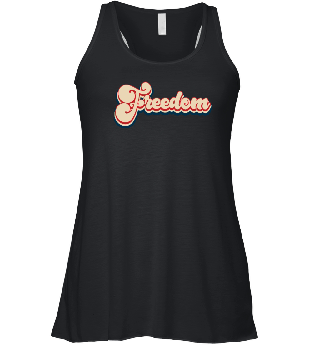 Freedom Patriotic 4th of July Vintage Women's Flowy Tank Top